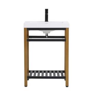 ARKA-E VF14024GB Bathroom Vanity in Golden Black