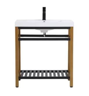 ARKA-E VF14030GB Bathroom Vanity in Golden Black