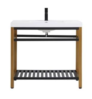 ARKA-E VF14036GB Bathroom Vanity in Golden Black