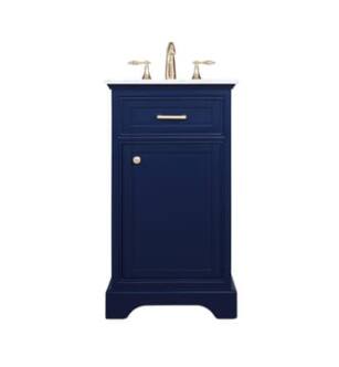 ARKA-E VF15019BL Bathroom Vanity in Blue/Brushed Gold