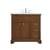 Arka VF15036TK Bathroom Vanity in Teak/Brushed Steel