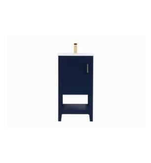 ARKA-E VF16018BL Bathroom Vanity in Blue/Gold