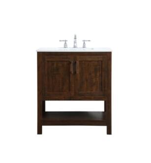 ARKA-E VF16030EX Bathroom Vanity in Brushed Nickel