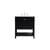 Arka VF16430BK Bathroom Vanity in Black/Brushed Nickel