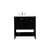 Arka VF16432BK Bathroom Vanity in Black/Brushed Nickel