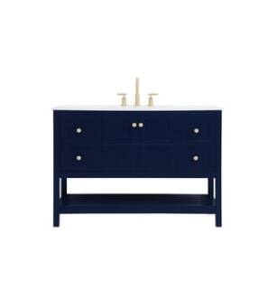 ARKA-E VF16448BL Bathroom Vanity in Blue/Gold