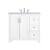 Arka VF17036WH Bathroom Vanity in White/Brushed Nickel