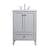 Arka VF18024GR Bathroom Vanity in Grey/Brushed Nickel