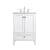 Arka VF18024WH Bathroom Vanity in White/Brushed Nickel