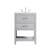 Arka VF19024GR Bathroom Vanity in Grey/Brushed Nickel