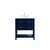 Arka VF19030BL Bathroom Vanity in Blue/Gold