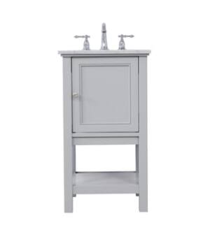ARKA-E VF27019GR Bathroom Vanity in Grey/Brushed Nickel