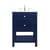 Arka VF27024BL Bathroom Vanity in Blue/Brushed Gold