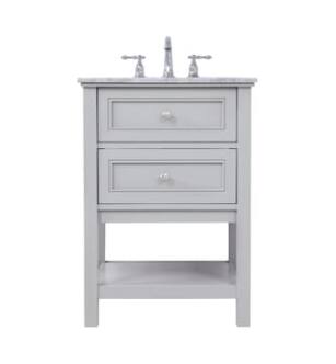 ARKA-E VF27024GR Bathroom Vanity in Grey/Brushed Nickel