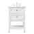 Arka VF27024WH Bathroom Vanity in White/Brushed Nickel