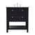 Arka VF27030BK Bathroom Vanity in Black/Brushed Nickel