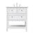 Arka VF27030WH Bathroom Vanity in White/Brushed Nickel