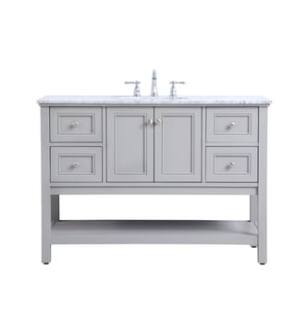 ARKA-E VF27048GR Bathroom Vanity in Grey/Brushed Nickel