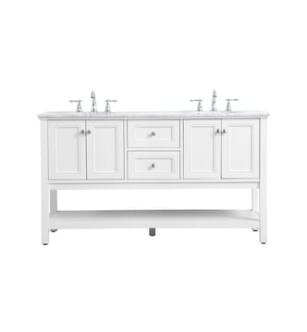 ARKA-E VF27060WH Bathroom Vanity in White/Brushed Nickel