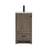 Arka VF2818WO Bathroom Vanity in Weathered Oak/Black