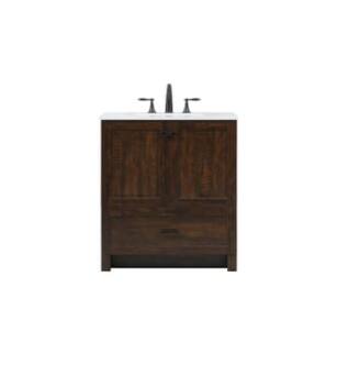 ARKA-E VF2830EX Bathroom Vanity in Expresso/Black