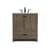 Arka VF2830WO Bathroom Vanity in Weathered Oak/Black