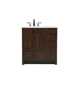 ARKA-E VF2832EX Bathroom Vanity in Expresso/Black