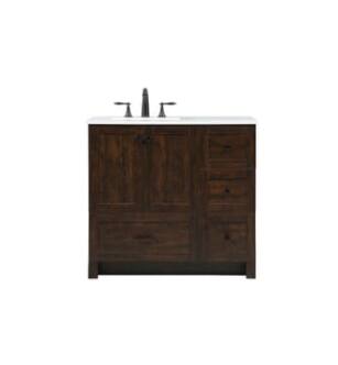 ARKA-E VF2836EX Bathroom Vanity in Expresso/Black