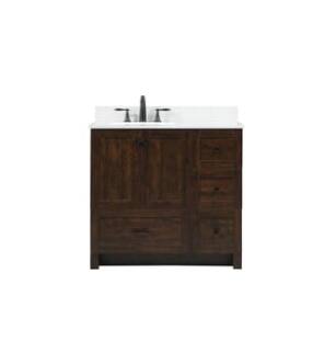 ARKA-E VF2836EX-BS Bathroom Vanity in Expresso/Black