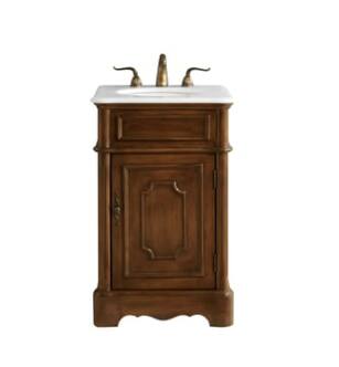 ARKA-E VF30421TK Bathroom Vanity in Teak/Antique Metal