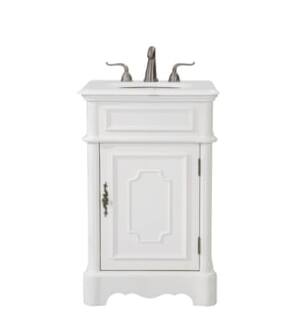 ARKA-E VF30421AW-VW Bathroom Vanity in Antique White/Antique Bronze