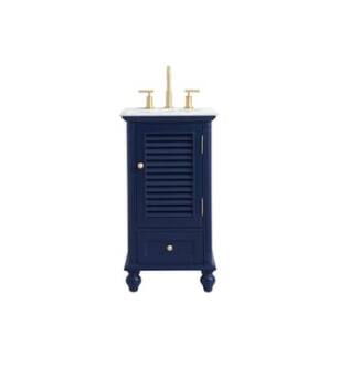 ARKA-E VF30519BL Bathroom Vanity in Blue/Gold
