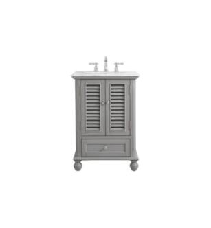 ARKA-E VF30524GR Bathroom Vanity in Grey/Brushed Nickel