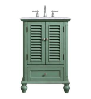 ARKA-E VF30524VM Bathroom Vanity in Vintage Mint/Brushed Nickel