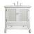 Arka VF30536AW Bathroom Vanity in Antique White/Brushed Nickel