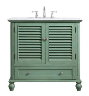 ARKA-E VF30536VM Bathroom Vanity in Vintage Mint/Brushed Nickel