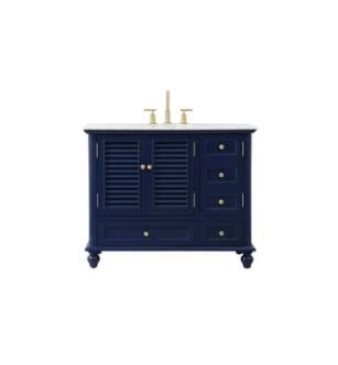 ARKA-E VF30542BL Bathroom Vanity in Blue/Gold