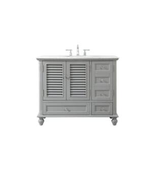 ARKA-E VF30542GR Bathroom Vanity in Grey/Brushed Nickel