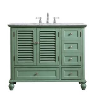 ARKA-E VF30542VM Bathroom Vanity in Vintage Mint/Brushed Nickel