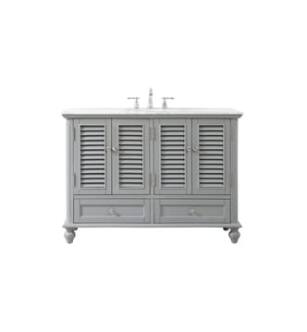ARKA-E VF30548GR Bathroom Vanity in Grey/Brushed Nickel