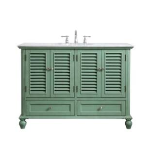 ARKA-E VF30548VM Bathroom Vanity in Vintage Mint/Brushed Nickel
