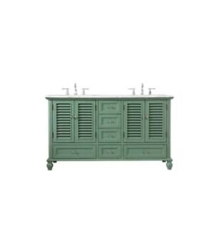 ARKA-E VF30560DVM Bathroom Vanity in Vintage Mint/Brushed Nickel