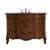 Arka VF38848TK Bathroom Vanity in Teak/Antique Metal