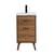 Arka VF41018WB Bathroom Vanity in Walnut Brown/Black