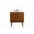 Arka VF41030MTK-BS Bathroom Vanity in Teak/Black