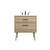 Arka VF41030MW Bathroom Vanity in Mango Wood/Black