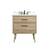 Arka VF41030MW-BS Bathroom Vanity in Mango Wood/Black