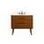 Arka VF41036MTK-BS Bathroom Vanity in Teak/Black