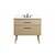 Arka VF41036MW-BS Bathroom Vanity in Mango Wood/Black