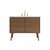 Arka VF41042WB Bathroom Vanity in Walnut Brown/Gold